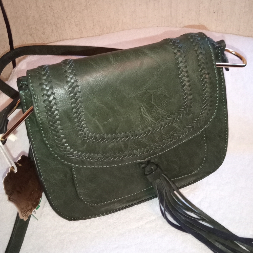 Alyssa Hunter Green Crossbody Purse